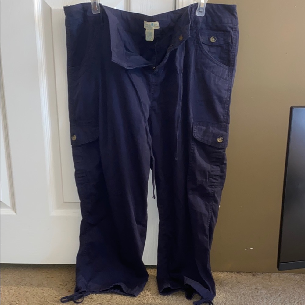 women’s Navy Cargo Pants